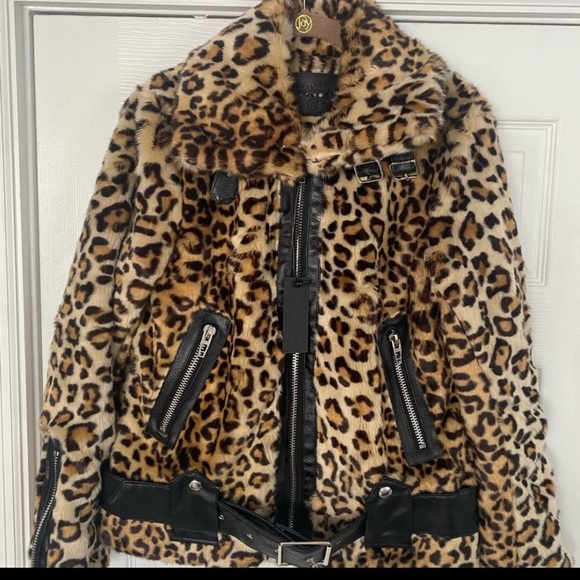 BLANK NYC Note To Self Faux Fur Moto Jacket NEW - Picture 11 of 13